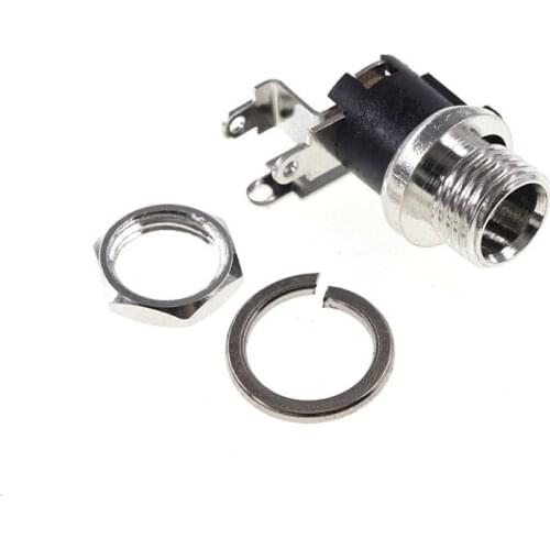 5 pcs 5.5x2.1 5.5x2.5 mm DC Power Jack Male Pin 2.0 2.5 mm Horizontal High Current 3A 5A Max Panel Mount PJ-066A PJ-066B