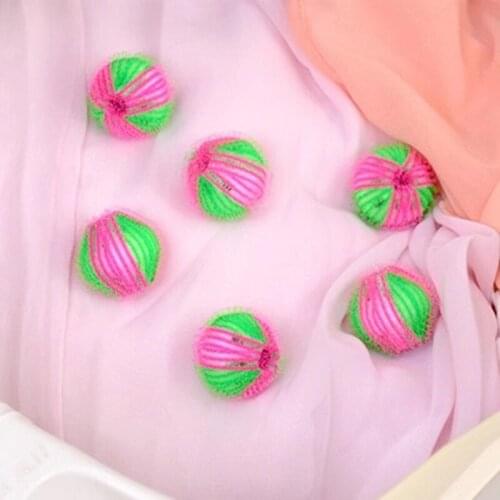 6pcs 35mm Hair Removal Eco Friendly Laundry Washing Balls Machine Wash Cleaning Ball Grabs Fuzz And Hair