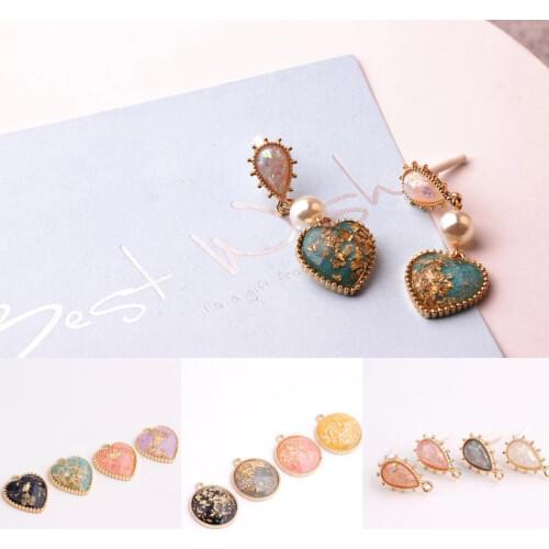 6pcs Resin Pendants Jewelry Making Accessories Geometric Earrings For Women Necklace Pendant Drop Earing Modern Jewelry