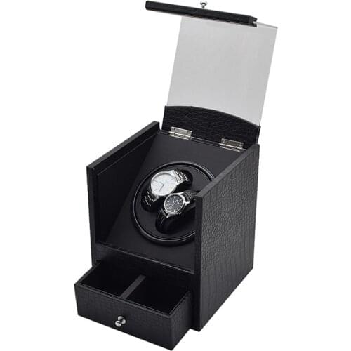 Automatic Watch Winders Box Rotator Double Watchwinder Winding Watch Cabinet Organizer Luxury Wood Mute Storage Display Boxes