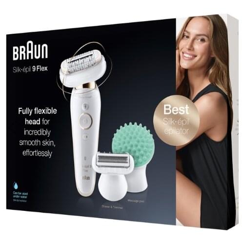 BraunSilk-Epil 9 Flex EPİLATÖR- 6 Ek parçalı - UZUN SÜREN PÜRÜZSÜZLÜK