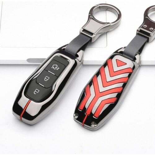 Zinc alloy Remote Fob Key Cover Case Holder For Ford Mustang F-150 Edge Keyless
