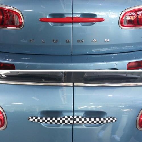 For MINI Clubman F54 R55 Car Luggage Door Handle Decoration Cover Exterior Trim Auto Styling Accessories Wagon Trunk Sticker