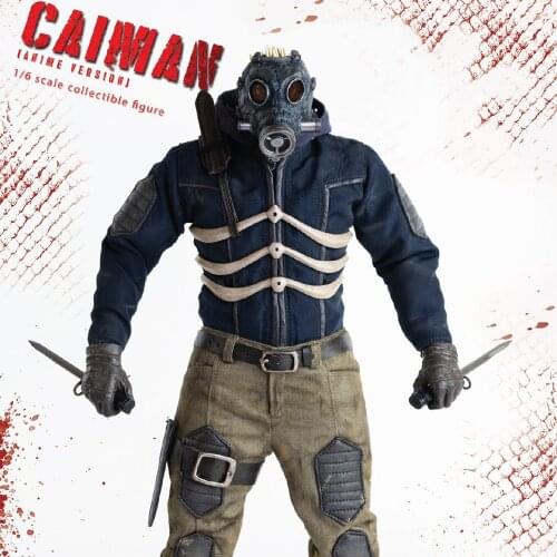 Judai 36cm Original ThreeZero Dorohedoro Kaiman Caiman Movable PVC Action Figure Model Cloth Wearing Doll Toys