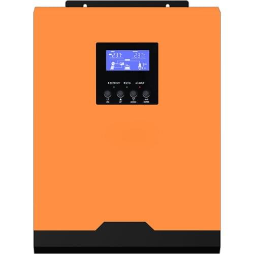 Solar Charger Controller&AC Charger 3000VA 2400W Pure Sine Wave Hybrid Solar Inverter 24VDC Input 220VAC Output Build In 50A PWM