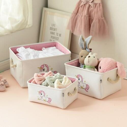 1pcs Childrens Toy Storage Basket Can Be Used To Store Clothes, Toys, Puppets and Other Cute Cartoon Style Clothes Sorting Box