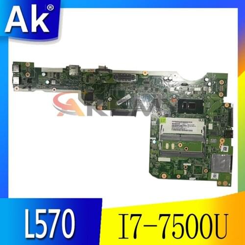 LA-C422P for Lenovo Thinkpad L570 Laptop Motherboard CPU: I7-7500U DDR4 FRU 01YR413 01ER220 01YR412 01ER219 Test Ok