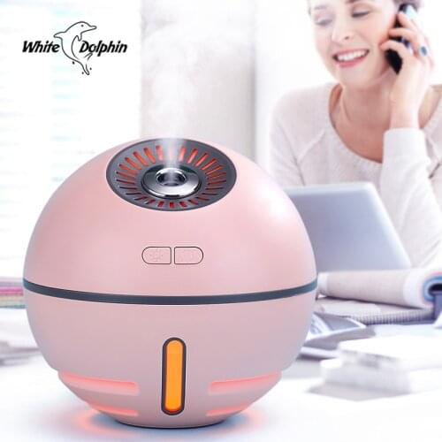 White Dolphin Mini USB Air Humidifier Aroma Essential Oil Diffuser Rechargeable Power bank Inside Portable USB mist maker fogger