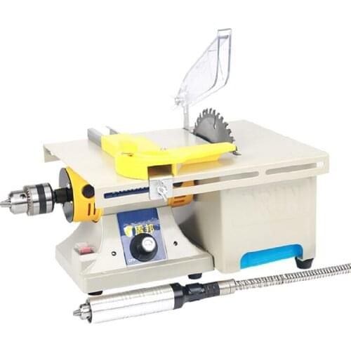 Multifunction Mini Table Saw Stone Polisher Jade Engraving Machine Grinding Polishing machine Jade Cutting machine 220V