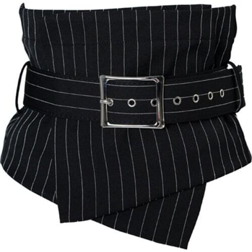 Trendy Super Wide Corset for Women Needle Buckle Waist Belt Female Vintage Strap Waistband Cummerbunds Cinch