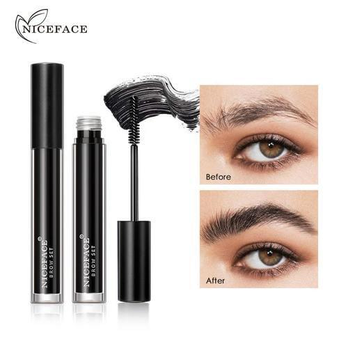 NICEFACE 3D Eye Brows Liquid Styling Brows Kit Long Lasting Eyebrow Cream Setting Gel Waterproof Eyebrows Eye Makeup TSLM2