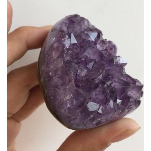 Mini raw Natural dark purple amethyst quartz Crystal gemstone meditation healing crystal cluster specimen home decor Brazil