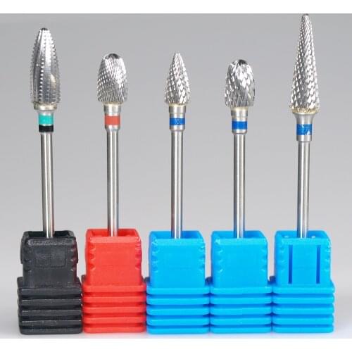 Easy Nail New! Carbide Tungsten Nail Drill Burr Bits Milling Cutter For Manicure Machine Electric Drill Bit Machine Nail Tools