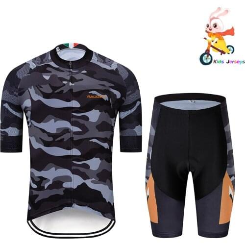 Baby Clothes 2020 Kids Army Green Camouflage Ropa Ciclismo Mtb Short Sleeve Jerseys Cycling Clothing Boys Balance Bike Clothing