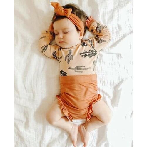 Autumn clothes 3pcs Newborn Toddler Baby Girl Clothes T-shirt Top+ Pants + Headband Outfits Set 2019 new arrival Casual Clothing