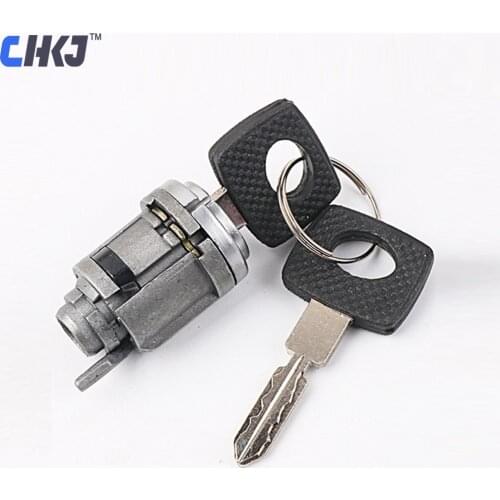 CHKJ Car Ignition Lock Cylinder Switch with 2 Keys for Mercedes Benz W124 C124 W201 S124 A124 Auto Lock Latch Modified Door Lock