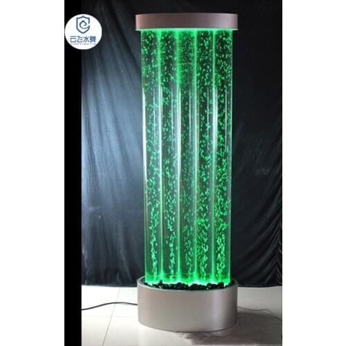 Customized:round tube water column screen,acrylic screen partition,bubble water column,water dance bubble screen
