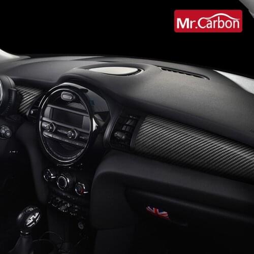 Car interior styling central control instrument panel carbon fiber decorative shell accessories For BMW MINI COOPER F55 F56 F57