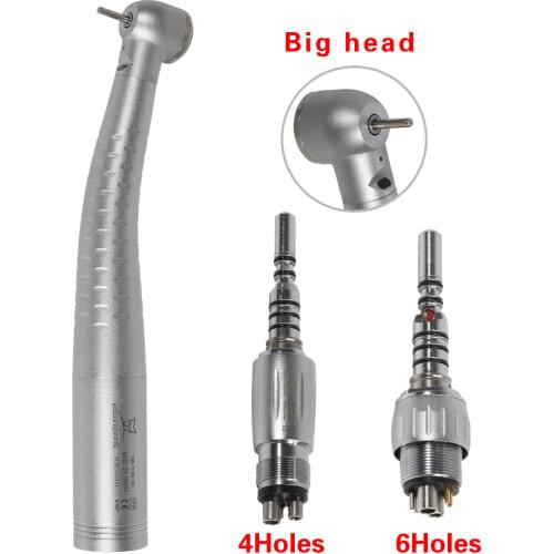 Dental Fiber Optic LED Turbine E generator Handpiece Big Torque/4/6 Hole Quick Coupler fit KAVO