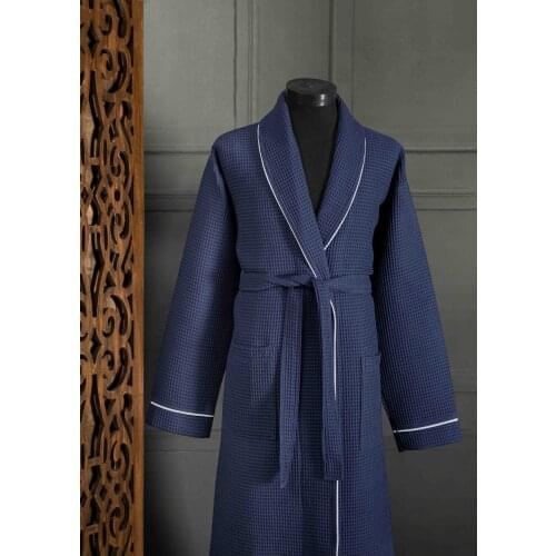Unisex Soho Pique Robe Navy Blue