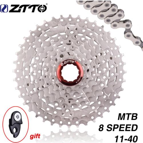 ZTTO MTB 8s 8speed 40T cassette Wide Ratio Freewheel 8v k7 Mountain Bike Bicycle Parts Cassette 11-40T Compatible for M410 k7 X4