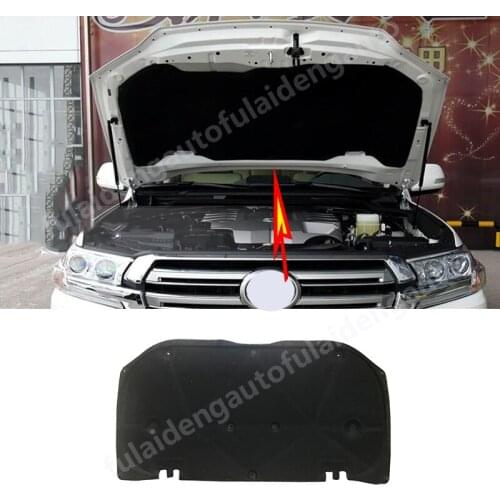 1PCS For Toyota Land Cruiser LC200 2012-2020 Bonnet Insulation Mat Acoustic Sound Protection Trim cover Car Styling