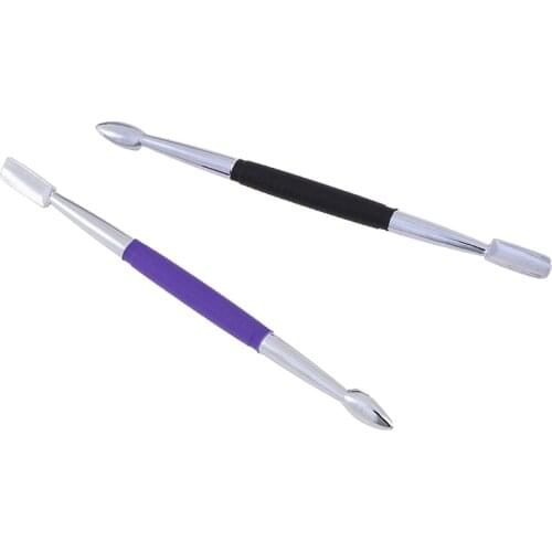 1pcs Spoon Remover Trimmer Dead Skin Manicure Pedicure Cleaner Nail Tool Dual-end Stainless Steel Nail Cuticle Pusher