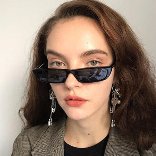 2020 New fashion design womens sunglasses flat top glasses classic square frame shades vintage red eyewear Women ins Popular