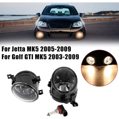 Car Front Fog Lights For Volkswagen Jetta MK5 2005-2009 for Golf GTI MK5 2003-2009 Front Bumper Fog Lamps With Bulb