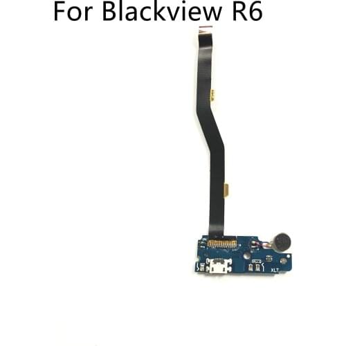 Used USB Plug Charge Board + Vibration Motor + FPC For Blackview R6 5.5" FHD 1920x1080 MTK6737 Quad-core Free Shipping