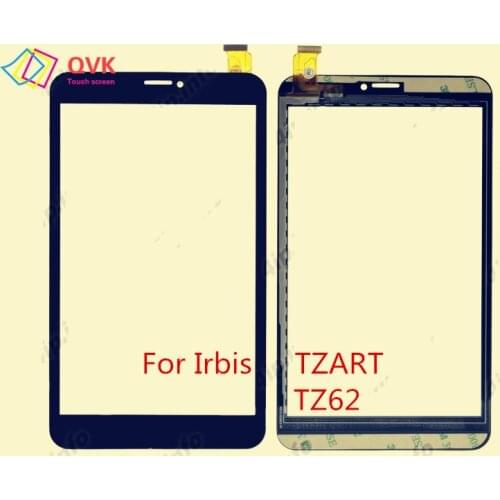 Black 7 inch for Irbis TZART TZ62 TZ60 3G 4G Capacitive touch screen panel repair free shipping