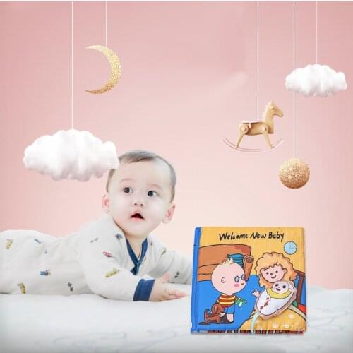Baby Kid Cloth Book Bed Cognize Book Early Educational Intelligence Toy