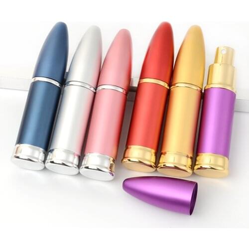 12 ML Perfume Refillable Bottle Aluminum Housing Spray Pump Bottle Empty Portable Cosmetic Toner Spray Vial Mist Atomizer 30 pcs