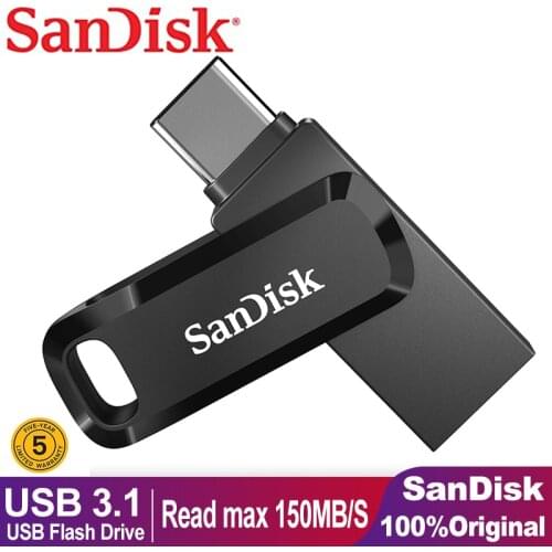 Pendrive Sandisk Ultra Dual Drive USB OTG Type-c 64GB 128GB Portable USB 3.0 Mini OTG Memory Stick Type C Pen Drive High Speed