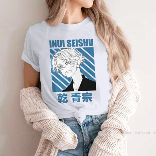 Inui Seishu TShirt For Girls Tokyo Revengers Takemichi Manjiro Anime Tees Fashion Female T Shirt Soft Summer Loose