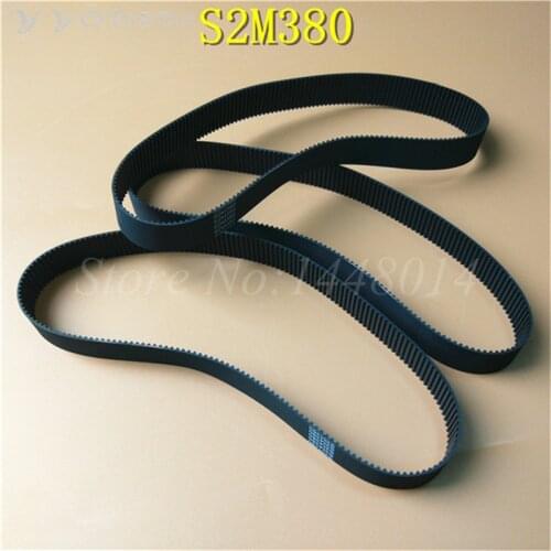 Inkjet printer JV33 carriage small belt S2M-380 Mimaki JV22 JV3 JV33 TS3 CJV30 (380-S2M-15MM) O ring flat timing belt pulley
