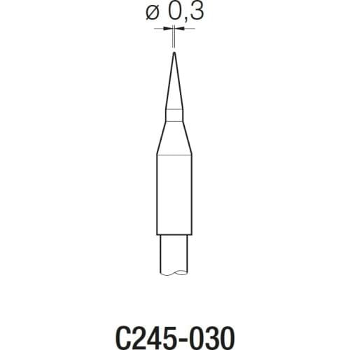 JBC Precision solder station 's soldering iron cartridge tip C245-030 0.3mm for repairing solder integrated circuit chips