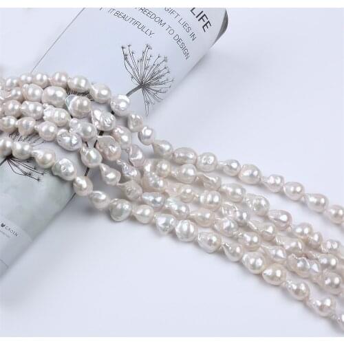 14-18mm Natural Color big baroque pearl Freshwater Pearl Strands String