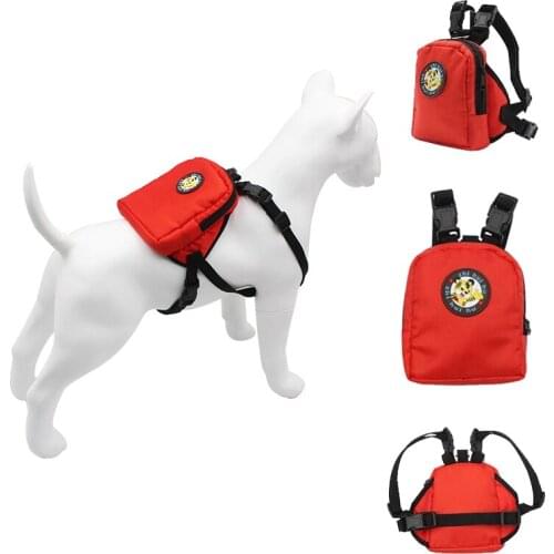 Nylon Multicolor Dog Backpack Convenient Environmentally Pet Cat Puppy Harness Bags with Leash Hiking Camping Outdoor Backpack