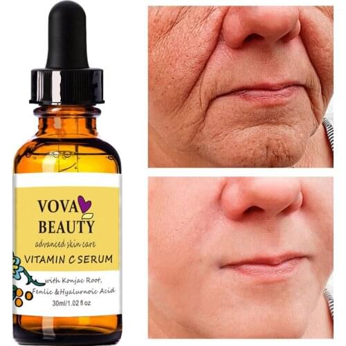 30ml Vitamin C Liquid Serum Anti-aging Whitening Serum Facial Serum Hyaluronic Acid Face Serum Anti-wrinkle Acne Face Care TSLM1