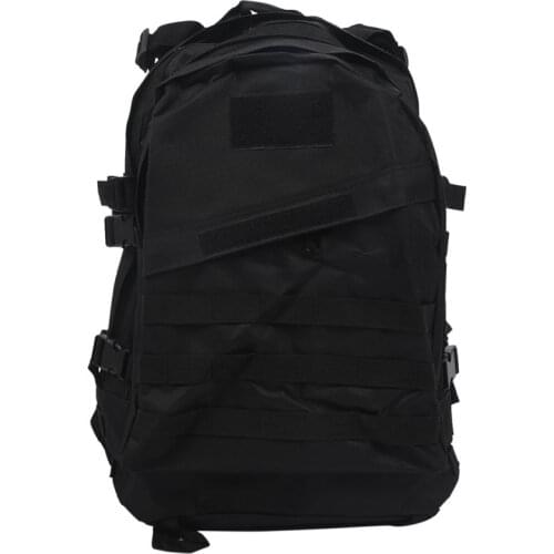 Outdoor 40L 600D Waterproof Oxford Cloth Military Rucksack Backpack Bag ACU Camouflage Sports Travelling Hiking Bag Black