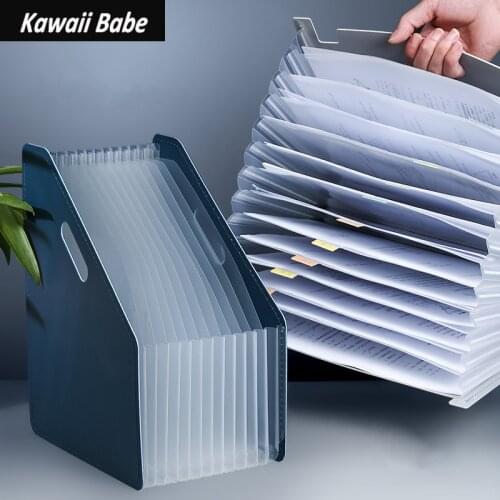 File Folder File Organizer Desk Document Paper Organizer Storage Holder Multilayer Expanding Box School Office Stationery