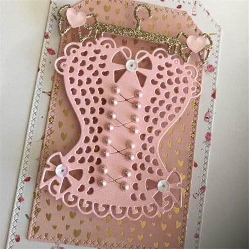 Dress Metal Cutting Dies For Scrapbooking Stencils DIY Album Cards Decoration Embossing Folder Die Cuts Template Tool
