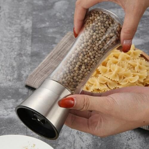 Seasoning Grinding Stainless Steel Manual Pepper Grinder Salt & Pepper Mill Grinder Kitchen Tools Accessories for Cooking