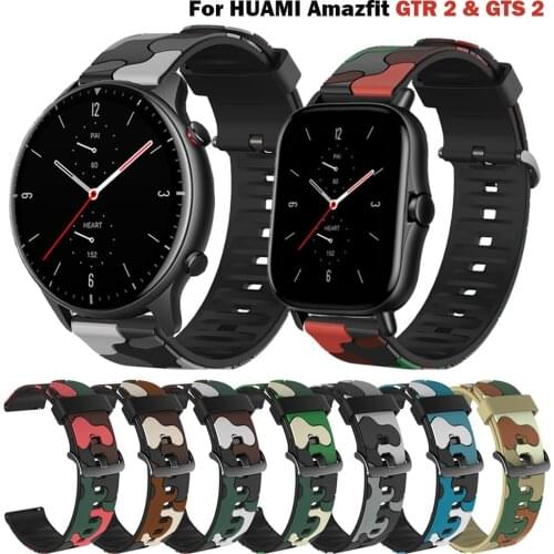 For Huami Amazfit GTR2 GTR 47mm GTS GTS 2 bip S Strap Silicone Watchband ремешок Watch Band Replacement Bracelet Wristband
