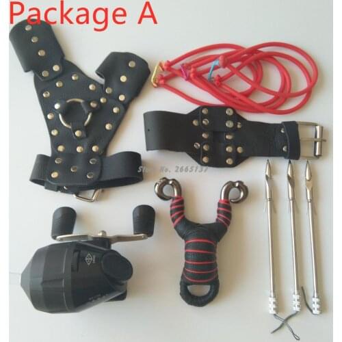 Adult Powerful Fishing Slingshot Target Shooting With Folding Wrist Catapult Professional Hunter Hunting Sling Shot Catch Fish