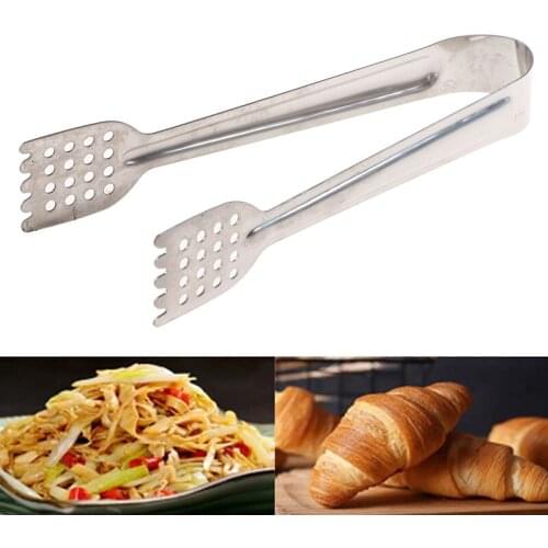 Stainless Steel Food Tongs Kitchen Utensils Buffet Cooking Tool Anti Heat Bread Clip Pastry Clamp Barbecue Kitchen Tongs Steel