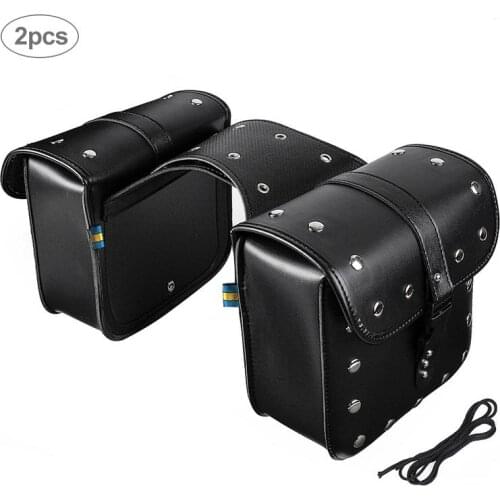 1pair Motorcycle Cruiser Hard Trunk Saddle Bag Box Side Luggage Hard Trunk Saddle Bags Side Box