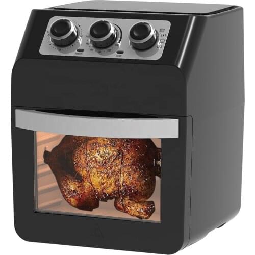 12L multi-functional mechanical knob non-oil Convection Rotisserie Dehydrator Bake Reheat Electric Toaster oven Air Fryer Oven