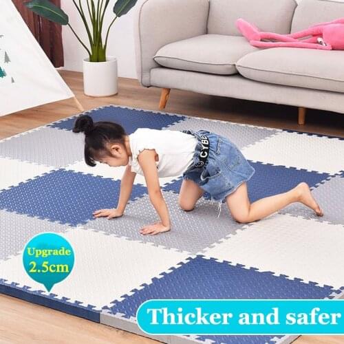 2.5cm Thick Baby Puzzle Mats Play Mat Kids Interlocking Tiles Toys Carpet Soft Climbing Pad EVA Living Room Tatami Play Mats